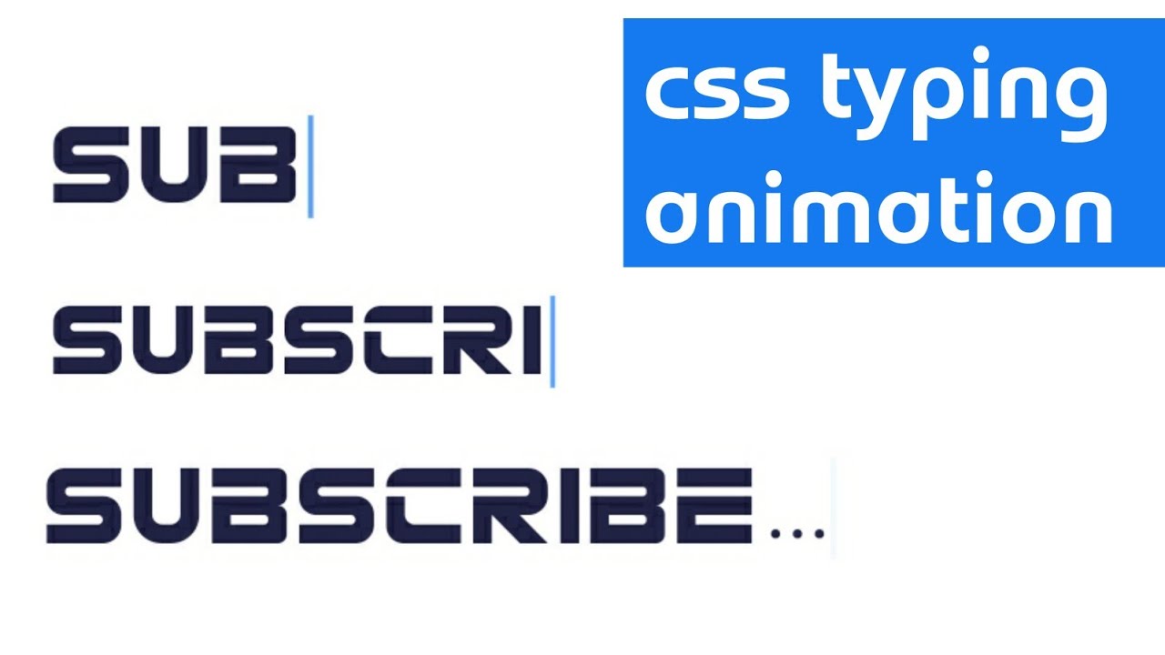 Typing Animation Javascript - YouTube