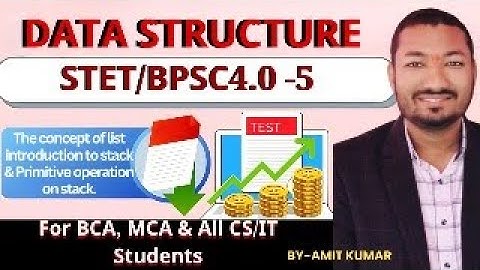 📘 Data Structure Using C – PART 5 | Linked List & Stack Operations (Push/Pop) | BCA, UGC NET, STET