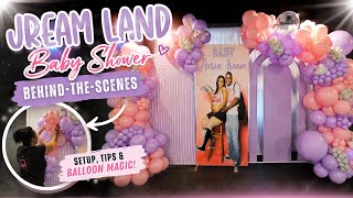 Butterfly & Cloud Baby Shower Setup | JREAM LAND Balloon Decor Inspiration #bts #babyshower #balloon
