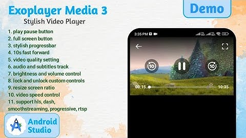 Exoplayer media3 Stylish Video Player in Android studio || Demo Video 2025 #media3