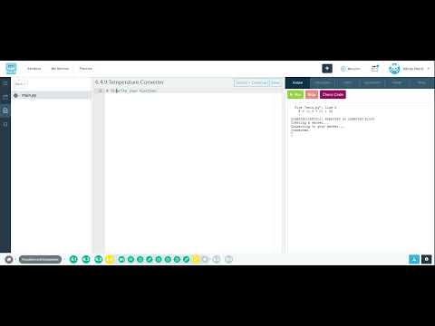 Temperature Converter | CodeHS (only 1 line of code)#shorts