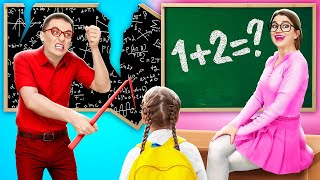 Bon Professeur vs Mauvais Professeur! Astuces d'école folles et moments drôles et relatifs