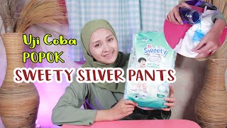 REVIEW Popok Sweety Silver Pants, Uji Coba 12 Jam Popok Sweety Silver Pants