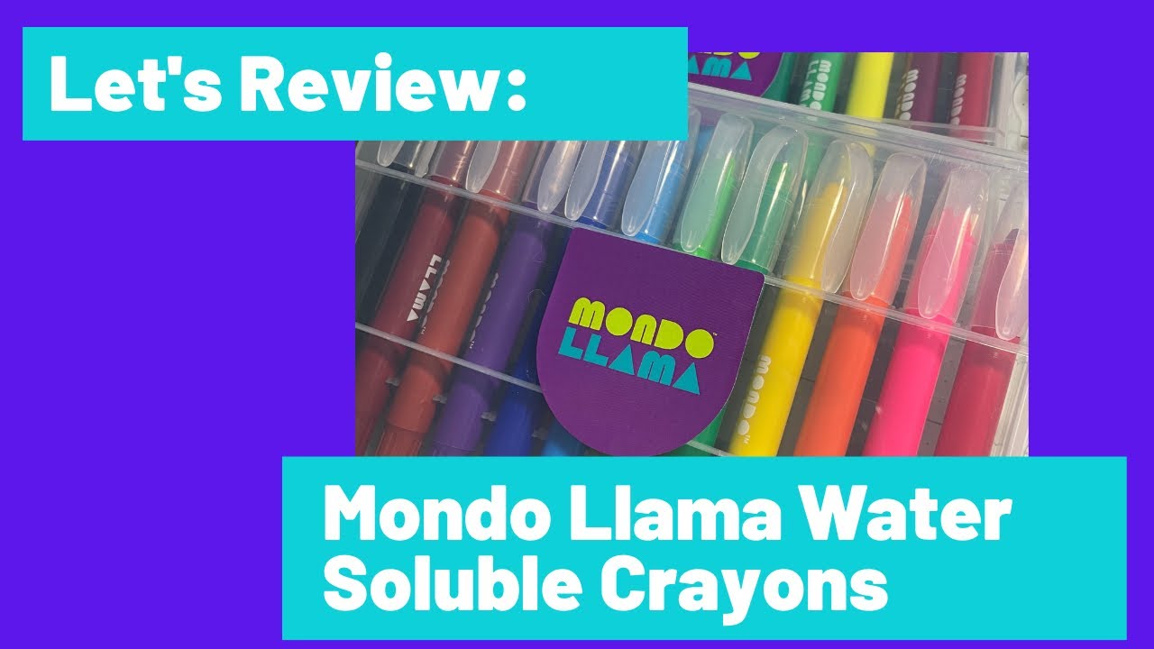 Let’s Review: Mondo Llama Water Soluble Crayons