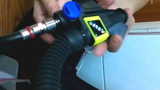 How to use PI-230 Aquatec scuba diving power inflator　如何使用潛水充排氣閥