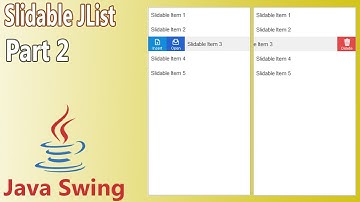 Java Slidable - Custom Jlist (Part 2)