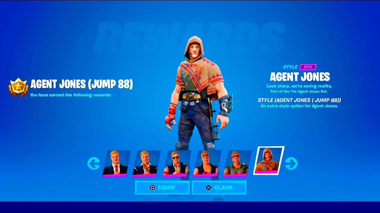 Como DESBLOQUEAR ESTILOS de SKIN AGENTE JONESY en FORTNITE TEMPORADA 6