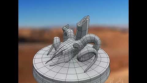 Ram Skull 3D model turnaround