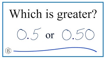 Which is larger?  0.5  or  0.50