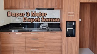 Kitchen Set Minimalis Ukuran 3 Meter - FREE Gambar Kerja Kitchen Set Minimalis Ukuran 3 Meter - FREE Gambar Kerja