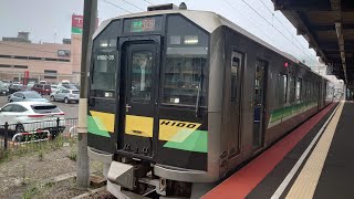 【車窓】H100系　普通列車登別行　御崎駅から輪西駅まで