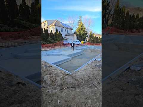 A behind-the-scenes look a pool in the making, designed with modern style & creativity by DIVE Pool