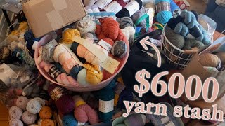 Organizing My Giant Yarn Stash & How To Start Your Ravelry Stash