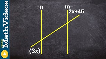 Using alternate exterior angles to shown when two lines are parallel