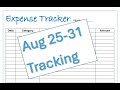 Week 5 Expense Tracking!
