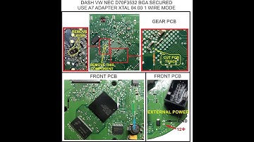 Dashboard Skoda Octavia D70F3532 BGA read X-Tool.org