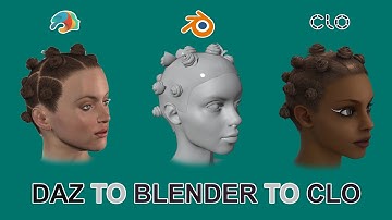 Detailed Tutorial How to Register hair in CLO using DAZ and Blender Step by Step