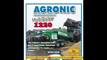 The AGRONIC MultiBaler 1220 !!! is the perfect machine suitable for agricultural