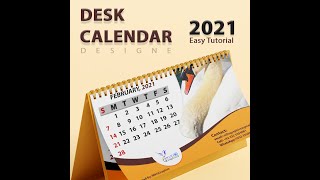 How To Create a Desk Calendar in Photoshop | Desk Calendar 2021 | 2021 Calendar Design screenshot 1