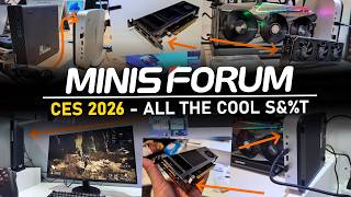 ALL the NEW Minisforum @ CES 2026 - MS AI X1 PRO 470, M2 PRO, Compact GPU PCIe Cards, G7 Pro & More