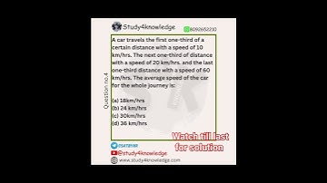 Time, distance and speed #upsc #quantitativeability #banking #csat #banking #cat #ssccgl #gmat #psc