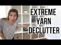 EPIC Yarn Room Declutter | Small Space Yarn Organization | Knitty Natty