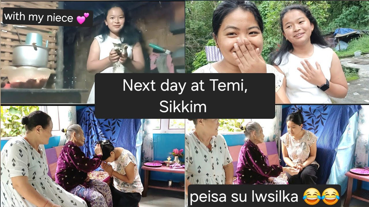 На следующий день в Теми, Сикким, emabok hoida ☺️ eche hoisu lka, eigi оператор амасу lka😂😂. #tem...