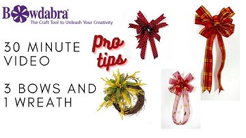 Easy DIY Fall Wreath Bow Decor Ideas – Bowdabra Pro Tips  #fallbow2021