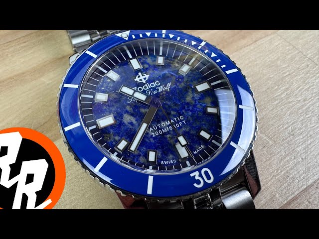 Zodiac Super Sea Wolf ZO9312 Lapis Dial (Saltzmans Watches) - YouTube