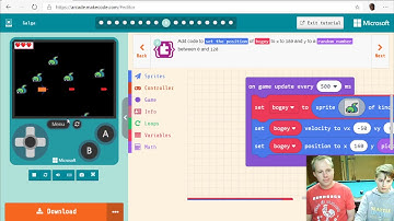 MakeCode Arcade Beginner - Galga