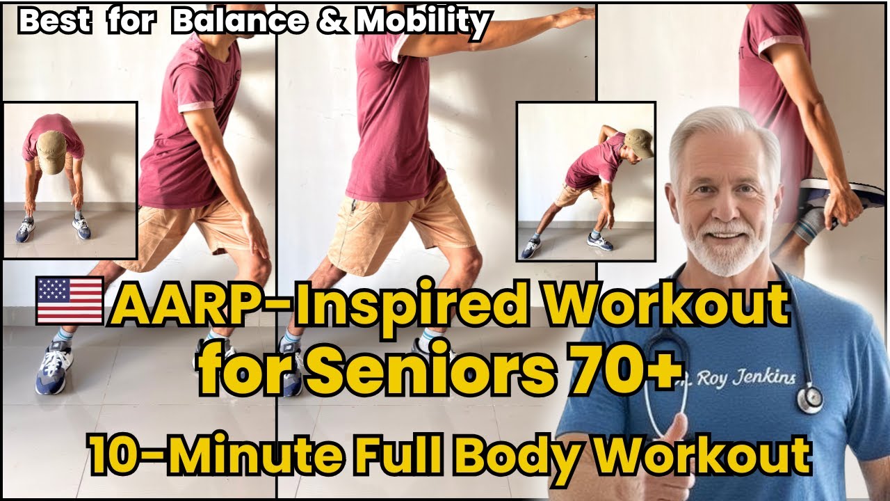 10-Minute Full Body Workout for Seniors Over 65 | Improve Balance, Flexibility & Mobility at Home