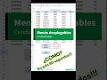 Como hacer un MENÚ DESPLEGABLE condicional en Google Sheets #googlesheets #tips #tecnologia #shorts
