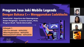 PRESENTASI FINAL PROJECT | KELOMPOK 7 | ALGORITMA DAN PEMROGRAMAN |  UNNES