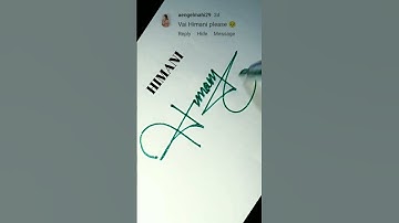 H signature style/Himani #youtube_shorts #signature #shorts