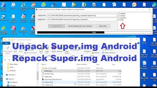 Unpack Super.img | Repack Super.img On Windows