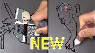 Skibidi Toilet New Monsters Pancake art - SCIENTIST, Speaker Woman