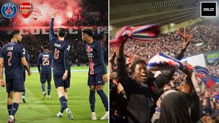 PARIS ERUPTS AS PSG ELIMINATE ARSENAL OUT OF CHAMPIONS LEAGUE!!