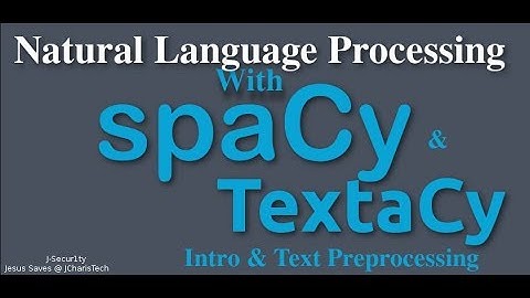 TextaCy Python Tutorial - Intro and  Text Preprocessing