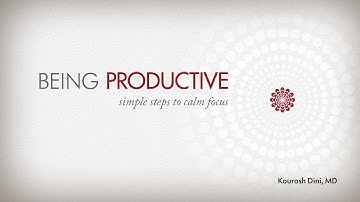 Being Productive  - Introduction