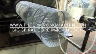 expanded mesh spiral tube forming machine for air/dust filters