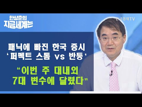 패닉에 빠진 한국 증시 ‘퍼펙트 스톰 vs <strong>반등</strong>’ “이번 주 대내외 <strong>7대</strong> 변수에 달렸다” / 한상춘