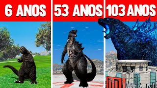 SOBREVIVENDO 103 ANOS COMO GODZILLA NO GTA 5 screenshot 3