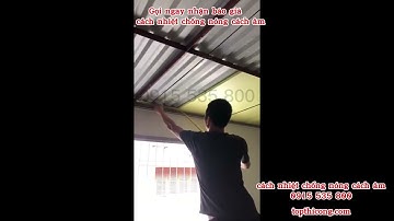 Cách chống nóng mái tôn bằng xốp xps cực kỳ hiệu quả, tiết kiệm mà bạn phải thử ngay #cachnhiet