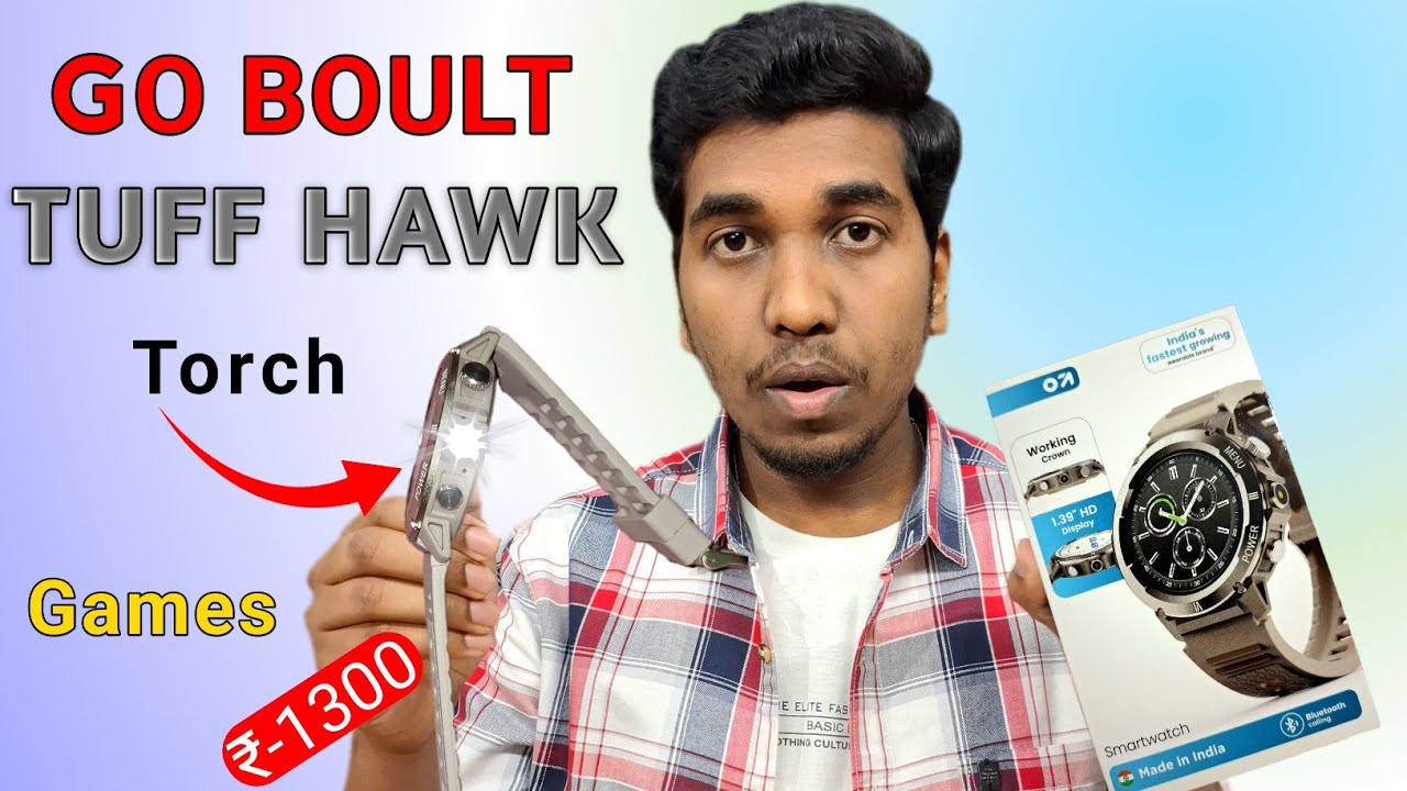 Goboult Tuff Smartwatch Review | Inbuilt With Torch 🔦 | Goboult HAWK Smartwatch 