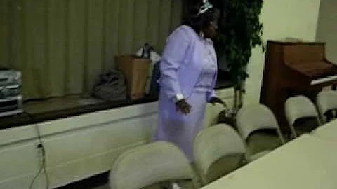 Annie Holloway dancing her praise on  her 80th Bir...