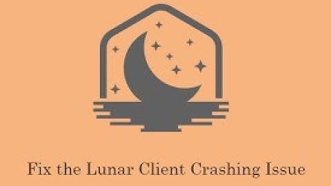 How To Fix Lunar Client QT crashing|Third-Party Software Error Fix