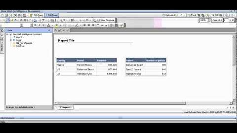 ForceMerge In Business Objects