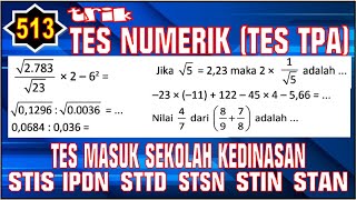 TES NUMERIK!!! Trik Cepat Sukses Tes TPA Sekolah Kedinasan STIS STAN IPDN STMKG Poltekip Polt screenshot 4