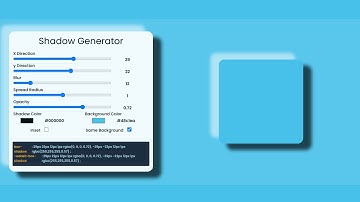 Build and Deploy CSS Shadow Generator | JavaScript Project