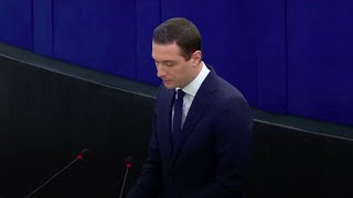 Jordan Bardella interpelle Emmanuel Macron au Parlement européen !